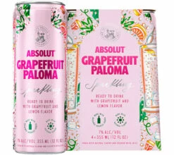 Absolut Grapefruit Paloma Sparkling Cocktail 4-Pack