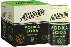 All Hands Vodka Soda Cherry Limeade 4 Pack