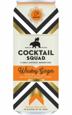 Cocktail Squad Whiskey Ginger Soda 4-Pack