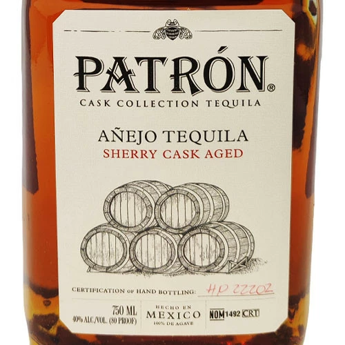 Patrón Cask Collection Sherry Cask Aged Añejo Tequila 2 Patrón Cask Collection Sherry Cask Aged Añejo Tequila - Image 2