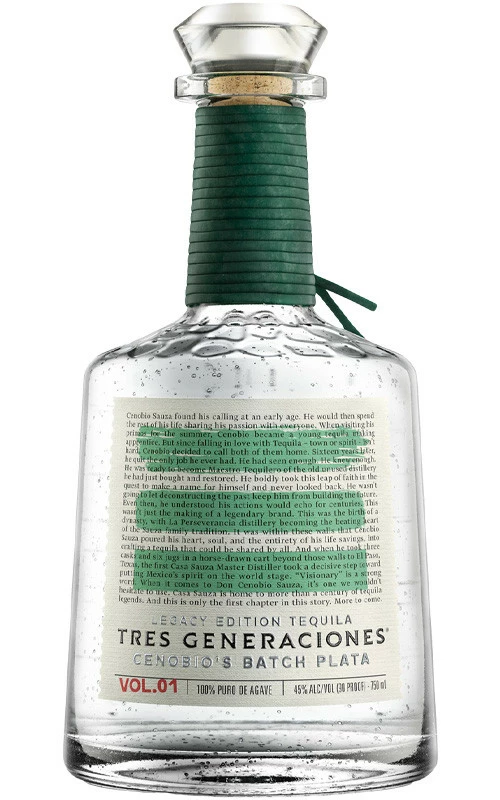 Tres Generaciones Legacy Edition Tequila Cenebio's Batch Plata 1 Tres Generaciones Legacy Edition Tequila Cenebio's Batch Plata