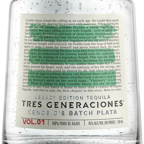 Tres Generaciones Legacy Edition Tequila Cenebio's Batch Plata 2 Tres Generaciones Legacy Edition Tequila Cenebio's Batch Plata - Image 2