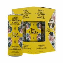 Two Chicks Sparkling Lemon Strawberry Kiss 4-Pack