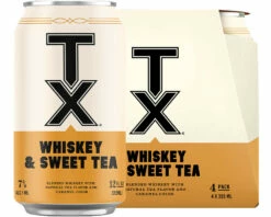 TX Whiskey And Sweet Tea Cocktail 4-Pack